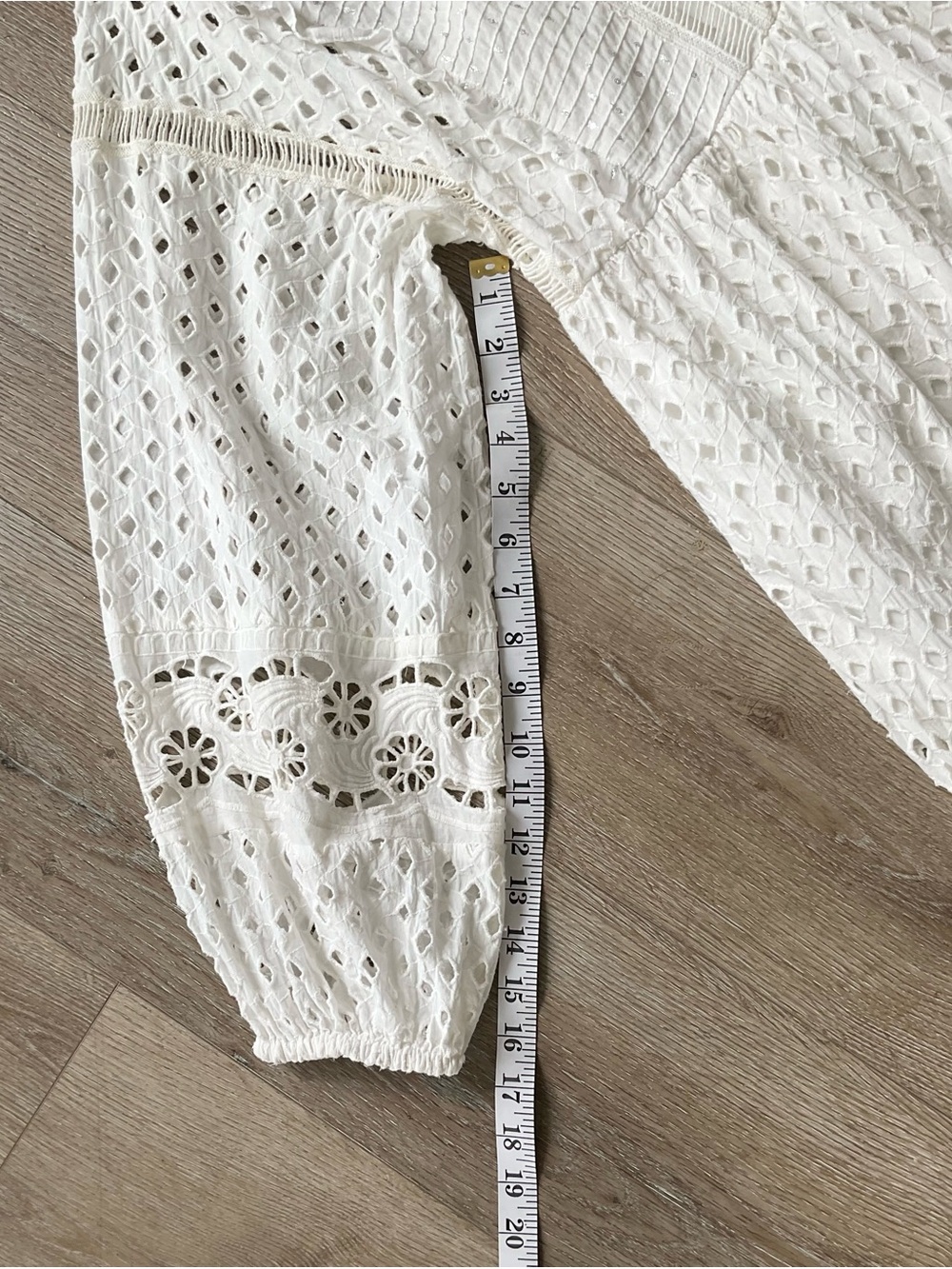 Anthropologie Forever That Girl White Lace Midi Dress Size Medium - Picture 15 of 15